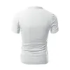 T-shirt da uomo T-shirt arrivo Uomo T Homme 2022 Moda estiva Scollo a V Manica corta Henley Stile europeo 6 colori Taglia M-XXL Uomo Uomo Uomo