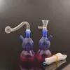 Mini Pocket Glass Oil Burner Bong Smoking Hookahs for Recycler Dab Rig Wax Dabber Tool Kit Tobacco Dry Herb Spoon Pipe
