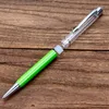 Creatief DIY Blank Ballpoint Student Glitter Schrijf Pennen kleurrijke kristallen balpennen Aangepast logo