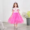 Tjejer prinsessa fest klänning barn klä upp halloween cosplay kostym liten tjej prom kläder