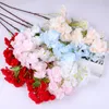 Decorative Flowers & Wreaths 1Pcs Artificial Silk Cherry Pink Branch Wedding Arch Home Party Decoration White Flower DIYDecorative Decorativ
