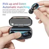 New T11 TWS V5.0 Bluetooth 9D Stereo Earphone Wireless IPX7 Waterproof Touch Earbuds Headset Battery LED Display For Cellphone DHL FEDEX