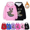 Hoodies & Sweatshirts Children Clothing Teenager Warm Pullover Winter SLOGOMAN HOODY Velvet Kids Hoodie Sweatshirt Girls Boys Long208j