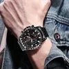Armbanduhr Brand Männer Uhren Modesportwaterfache Uhr für Edelstahl -Gurtkalender Display Luxus männlicher Quarz clockwristwatch