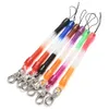 Keychains 6pcs Lobster Clasp Hook Colorful Spring Stretchy Coil Keyring Keychain Strap Rope Cord For Men Women Key Holder Gifts