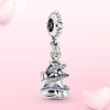 925 Sterling Silver Charm Jewelry Bead Suzy Mouse Aneghled Thread Charm Fit Pandora Bracelet