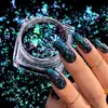 Nail Glitter 1 Box Chameleon Flakes Oregelbundet aluminiumfolie UV Gel Polish paljetter Palliette Manicures Art Decoration Powder