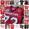 NCAA Custom UH Houston Cougars Stitched College Football Jersey 10 ED OLIVER 3 Clayton Tune 5 Marquez Stevenson 11 Andre Ware 78 Wilson Whitley 1 Greg Ward 7 Case Keenum