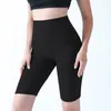 Yoga Outfits Solid Biker High Waist Sporting Gym Shorts Fitness Push Up Tight Breathable Stretchy Workout Active Wear