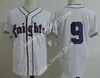 NEW YORK KNIGHTS THE NATURAL MOVIE #9 ROY HOBBS MAILLOT DE BASEBALL POUR HOMME