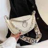 Sacs de soirée de luxe collier de fleurs perlées bandoulière pour femmes élégant couleur unie épaule poitrine sac Hobos dames sacs à main et sacs à main 220727