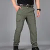 Men's Pants Cargo Men Summer Quick Dry Multi-Pockets Tactical Trousers Male Outdoor Sports Hiking Climbing Loose Military Mens PantsMen's Na