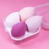 4 pièces mélangeurs de beauté ensemble d'éponges fond de teint poudre hydrophile sans latex applicateurs d'outils de maquillage utilisation humide et sèche beauté Egg5896872