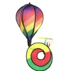 Obiekty dekoracyjne figurki Rainbow Stripe Windsock Air Balon Wind Spinner Outdoor Garden Yard Decor