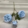 한 가짜 꽃 긴 줄기 가을 로사 시뮬레이션 austin rose wedding centerpieces 10 색 이용 가능