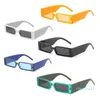 Luxo- Retângulo Moda Moda Os óculos de sol 2021 Designer vintage de hip hop atacado Black Shades Glasses Luxo para homens e mulheres UV400