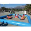 Hermelight nadmuchite schroniska ogrodzenie linia rozrywka zderzak Arena samochodowa Go Kart Track Track Track Bubble Park for Kids Indoor Outdoor Fun