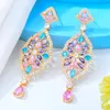 Dangle Lustre Soramoore De Luxe Mignon Brillant Pendentif Boucles D'oreilles Pour Magnifique Mode Femmes Boucle D'oreille De Mariée Aretes De Mujer Modernos Cadeau 202