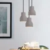 Подвесные лампы винтажные цементные светильники
