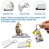 Keychains pcs sublimação chaveiro em branco 6 formas de transferência de calor imprimido para DIY Making CraftsKeyChains Forb22