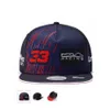2021Men's Baseball Caps Flat Brim Hip Hop Cap Sun Hat Outdoor 3D Borduurwerk F1 Racing Bulls Verstappen Car Fan Casual Sport C233M