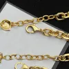 2022 Boucles d'oreilles de créateurs Bracelets en or Hommes Pendentif Colliers pour femmes Lettres de luxe Bijoux Costume Mode Amour Bracelet Chaîne Lien 22042801