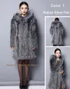 Women's Fur & Faux Womens Coats Winter With Hood Real Coat Women Long Style Large Size Silver Story FS151112Women's Women'sWomen's