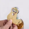 Goldfarbene Hochzeitsgeschenke und Geschenke, Weinflaschenöffner „Glücklicher goldener Elefant“.