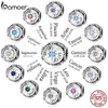 925 Silver Fit Pandora Charm 925 Armband Bamoer Zodiac Star Sign Charms Set Pendant DIY Fine Beads Jewelry