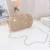 NXY Borsa da sera da donna Pochette con anello di diamanti Borsa da sposa di lusso e borsetta Spalla da banchetto per feste in argento dorato 0425