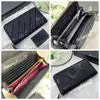 5A Designer Brieftet Frauen Luxusdesigner Zippy Wallets gesteppte Damen Original Brand Ladies Fashion Tasche Kaviar echte Lederkarte Europäische Geldbörsen für Frau