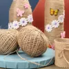 Party Decoration 100m/pc 1mm DIY Handmade Jute Rope Cords Po Banner Hanging String Line Wedding Supplies Ropes Twine Birthday