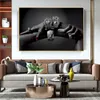 Leinwand Kunst Wand Abstrakte Poster und Drucke Leinwand Malerei Hand mit Armband Afrikanische Wandkunst Bild Wohnzimmer Wohnkultur