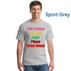 Homme coton surdimensionné marine dos personnalisé hommes t-shirt équipe fête société P o texte imprimé mâle 3XL t-shirts hauts t-shirts 220621