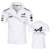 2022 포뮬러 원 레이서 Alonso F1 알파인 팀 레이싱 팬 짧은 슬리브 남자/여자 폴로 셔츠 대형 티셔츠