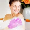 Kąpiel do płuczek złuszczający rękawicy czyszczenie ciała bąbelka masaż myjka skóra nawilżająca spa pięć palców prysznic rękawiczki piankowe fy7324