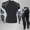 Top quality thermal underwear men sets compression fleece sweat quick drying clothing 220719