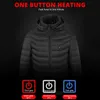 8 Areas Heated Jacket Men's Windbreaker Women's Warm Vest USB Heating Jackets Heated Vests Winter Coat Hiking Hunting Equipment 220516