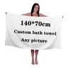 Accueil 140X70cm serviette de plage de sport personnalisée serviettes de siège de plage serviettes de bain à séchage rapide de natation douce ZC1223