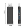 MINI ALUMINIUM 3 PORT USB 3.0 HUB 2.0 HUB USB Adapter Station Ultra Slim Portable Data Hub USB Splitter