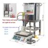 Pneumatic Can Honey Cooking Oil Chemical Glue Wax Weighing Filer Semi Automatic Paste Filling Machines