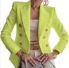 여성 정장 블레이저 가을 빛 럭셔리 패션 여성 의류 단색 캐주얼 정장 짧은 재킷 부티크 간단한 스타일 여성