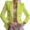 Ternos Femininos Blazers Outono Luz Moda Luxo Roupas Femininas Cor Sólida Terno Casual Jaqueta Curta Boutique Estilo Simples Feminino