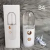 Mini Portable Luftfuktare Nano Mister Facial Steamer Device Beauty Spray Hydrating Appeatus Cold Spray-Apparater Uppladdningsbar