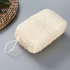 Naturbad Sisal Svamp Exfoliating Shower Sponge Ta bort den döda huden för hemhotell Bathroom 14 * 10cm BBB14907