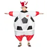 Fußball-Club-Party-Zubehör, aufblasbares Kostüm für Fußbälle, Fan-Fußball-Kostüm, Halloween-Weihnachtsbedarf