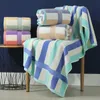 Towel 1/2pcs Set High Quality Bath Towels 100% Cotton Stripe Adult's Shawl Bathrobe Super Absorbent Home Bathroom Beach TowelsTowel