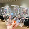 Modeblomma foliefodral för Samsung A53 A33 A73 Notera 20 A12 A32 A42 A52 A72 A22 S22 Ultra S21 Fe Plus A13 5G Soft Clear TPU Floral Transparent Luxury Tone Back Cover Cover