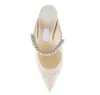 신부 웨딩 디자이너 브랜드 Baily Sandals Shoes for Women Lady White Lace Pearls Strappy Lady High Heigh Heels Comfort Walking EU35-43