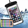 DHL8 Color Outdoor PVC Plastic Dry Case Waterproof Bag Bumpers Sporttelefonskydd universella telefoner Fall för smartphone 4.7 "5.5"